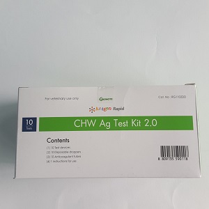 DIROFILARIA - CHW Ag Test  2.0 - KIT 10 TEST