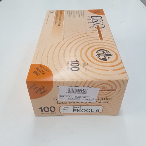 GUANTI NON STERILI  SENZA POLVERE TG. S 100 PZ