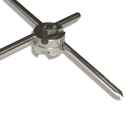 Morsetti per fissatore esterno e fili da 1.5mm