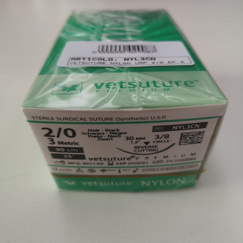 VETSUTURE NYLON USP 2/0 EP 3