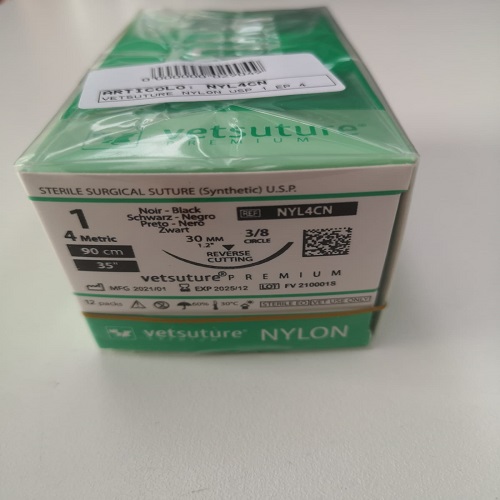 VETSUTURE NYLON USP 1 EP 4