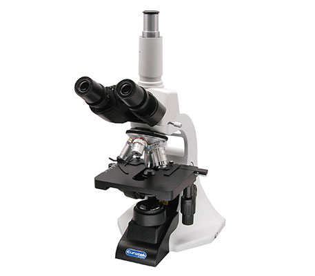 MICROSCOPIO CON TESTATA TRINOCULARE
