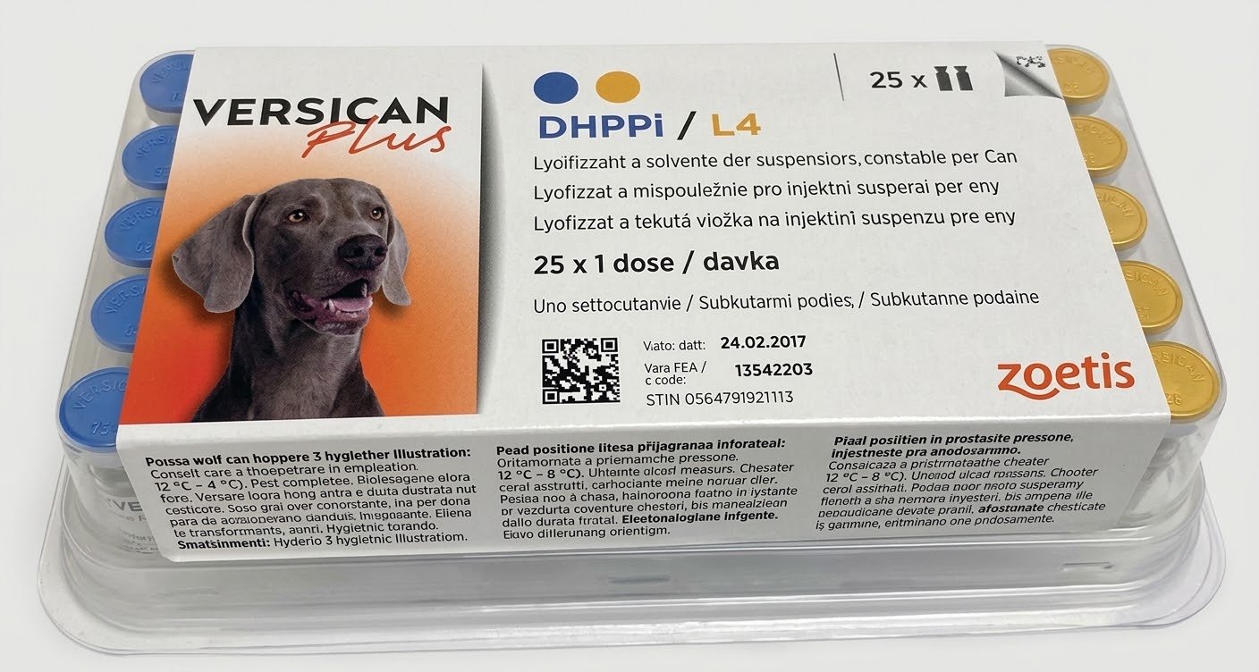VERSICAN PLUS DHPPI/L4 25 FL + 25 FL