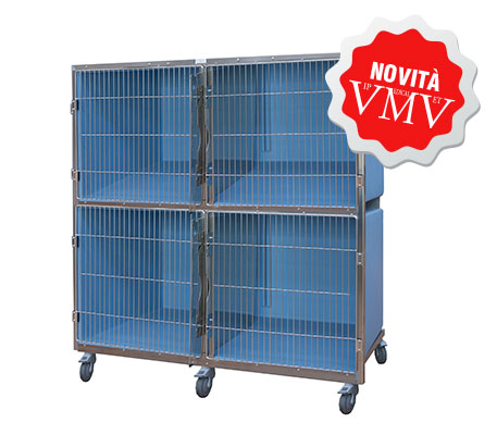GABBIA DA RICOVERO IN PVC - 4 POSTI