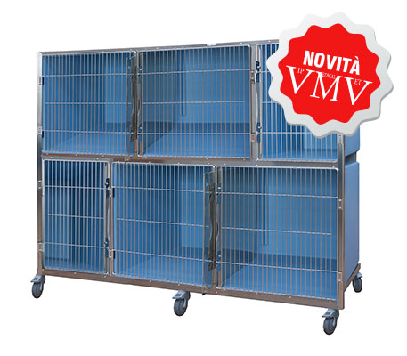 GABBIA DA RICOVERO IN  PVC  6 POSTI