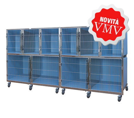 GABBIA DA RICOVERO IN PVC 10 POSTI
